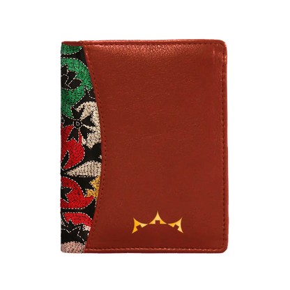 Leather and Embroidery Women's Bi-Fold Wallet - Arohi
