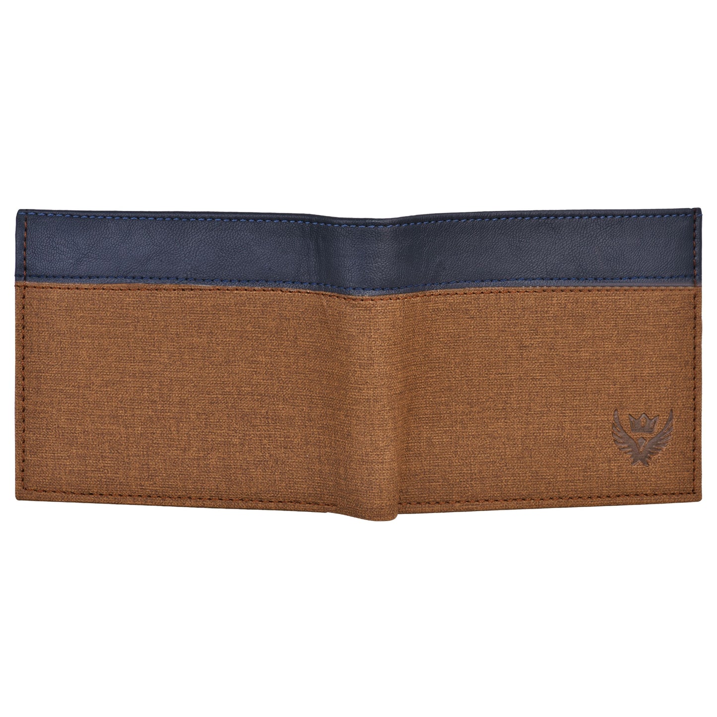 Bi-Fold Casual Blue Wallet for Men (Blue,Grey)