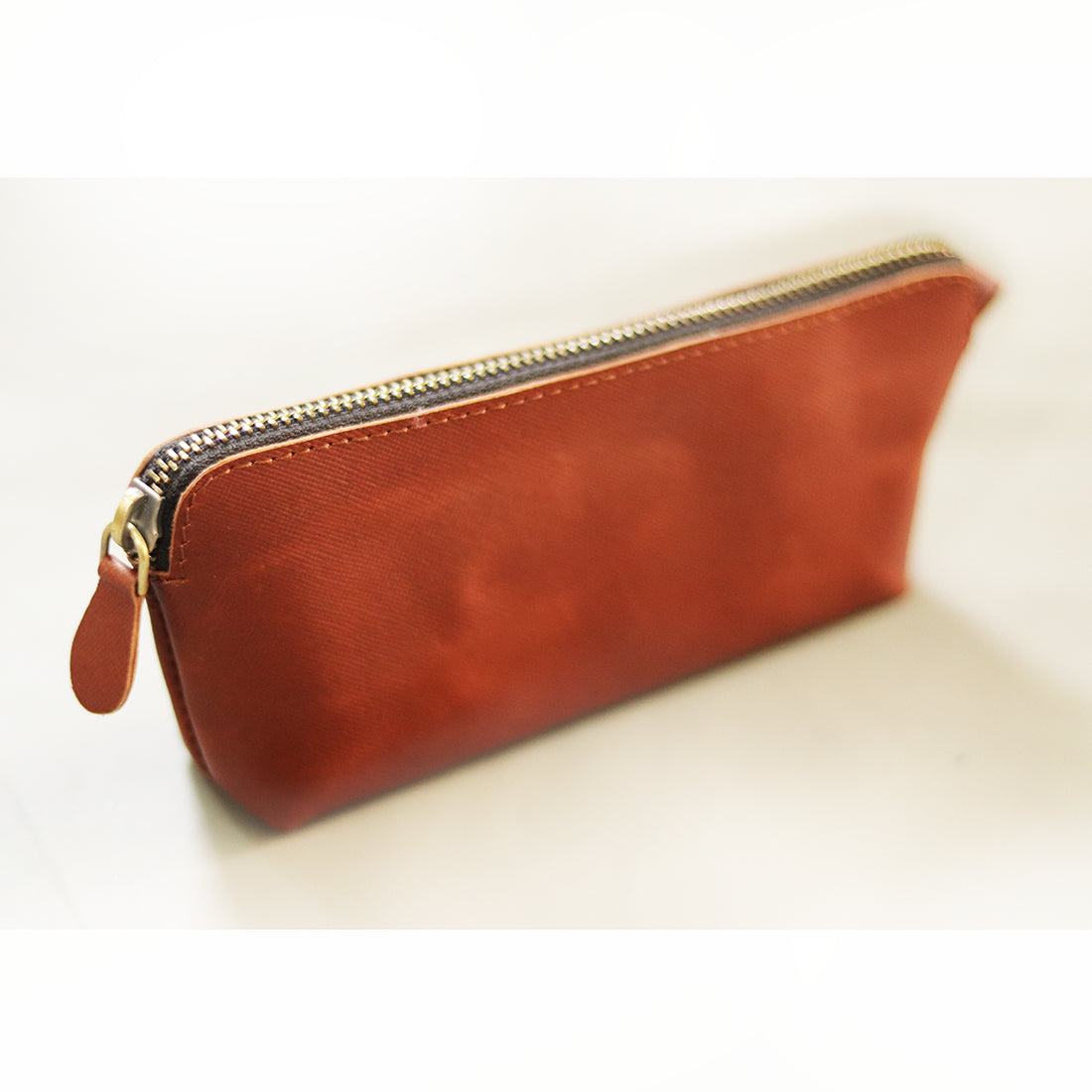 Leather Side Kick Pouch - For Sunglass / Watches / Pens