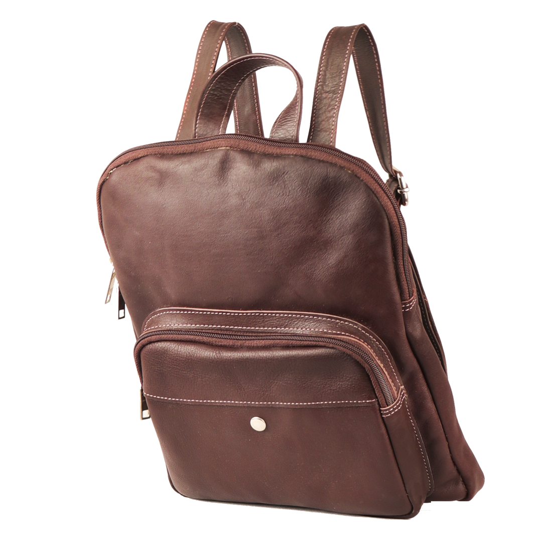 Mini Leather Backpack Brown