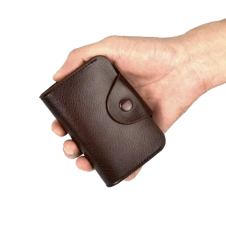 13 + 2 Slots Genuine Leather Credit Card Holder