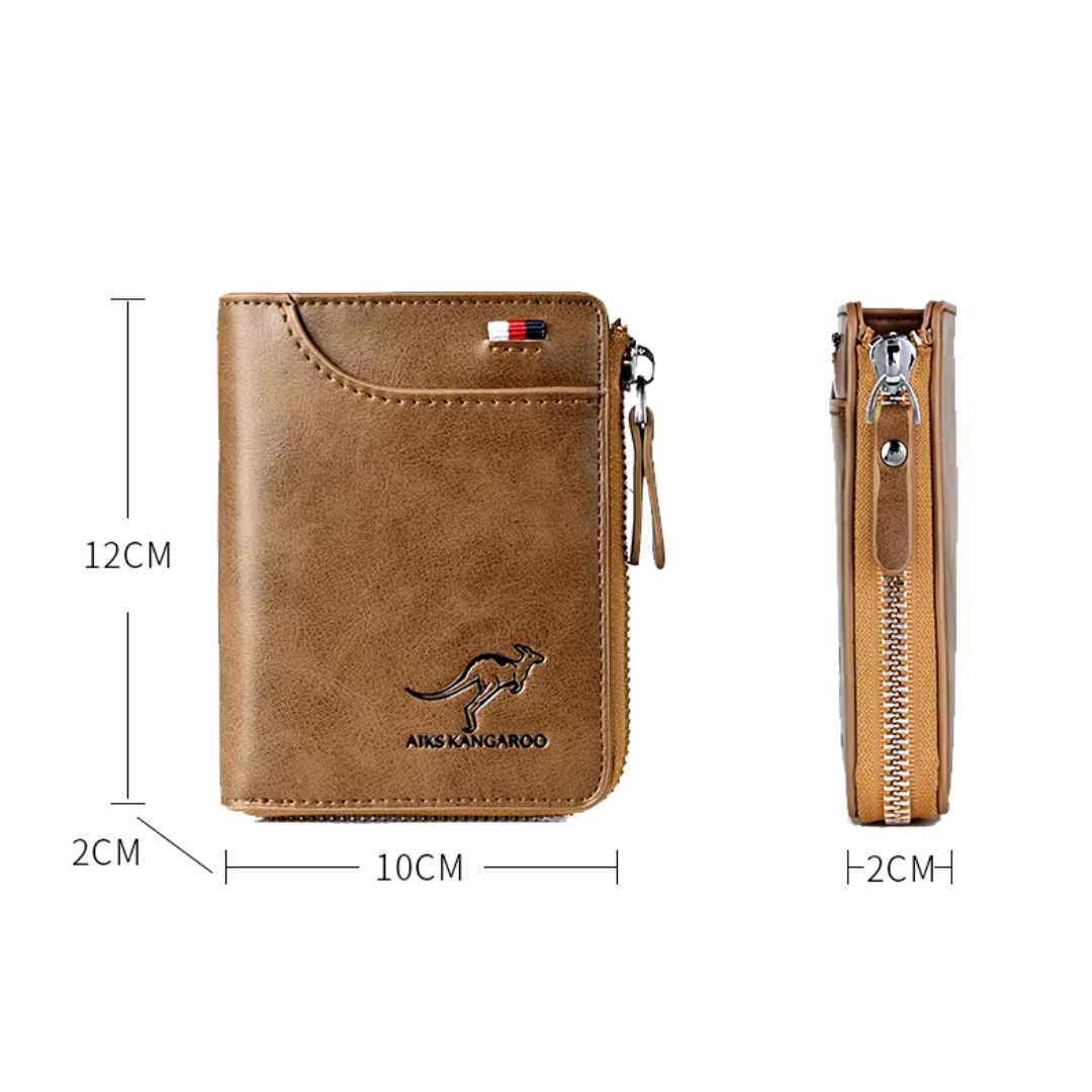 RFID Anti-Magnetic Men's Leather Fashion Wallet