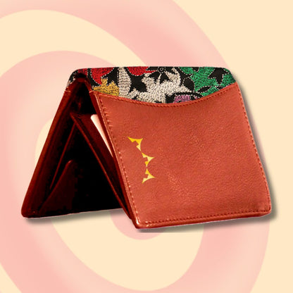 Leather and Embroidery Women's Bi-Fold Wallet - Arohi