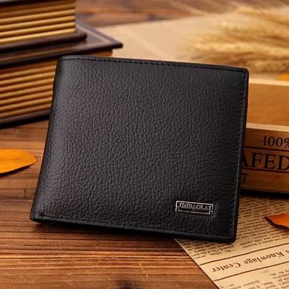 Genuine Cowhide Leather Luxury Purse Bifold Leather Wallets for Men