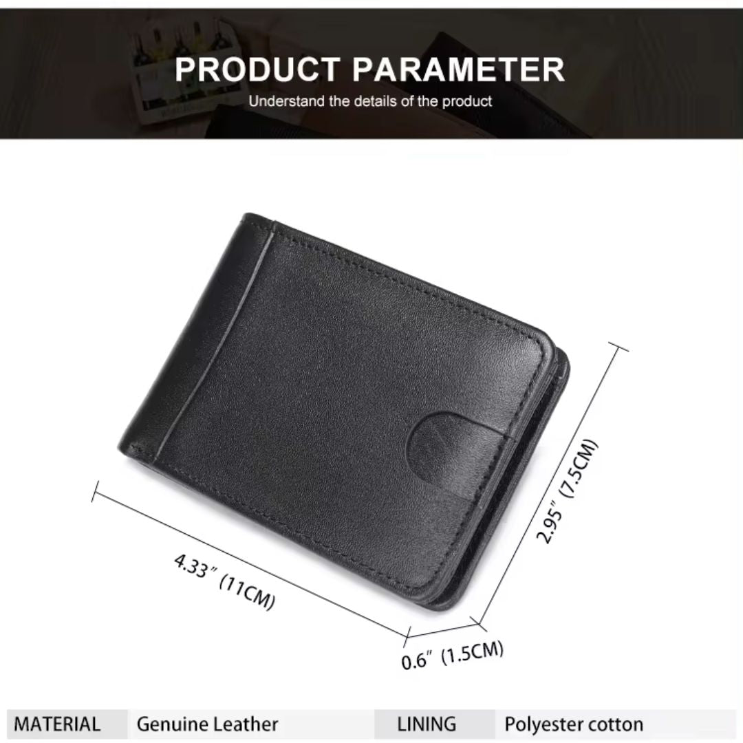 Leather Wallet RFID Blocking Purse Card Holder Genuine Leather Wallet for Men