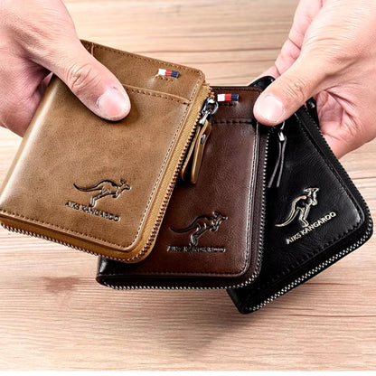 RFID Anti-Magnetic Men's Leather Fashion Wallet