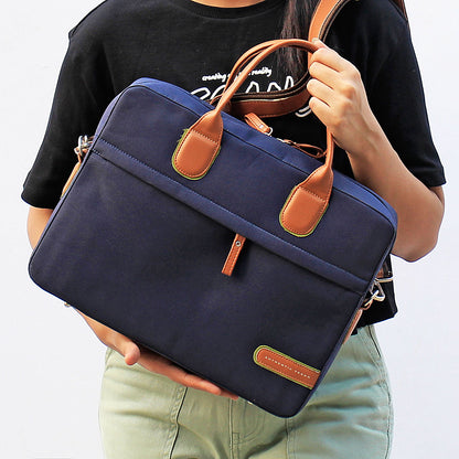 The Everyday All Purpose Messenger Bag Navy - Authentic Vegan