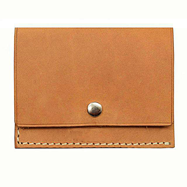 Genuine Leather Card & Cash Holder with OverFlap