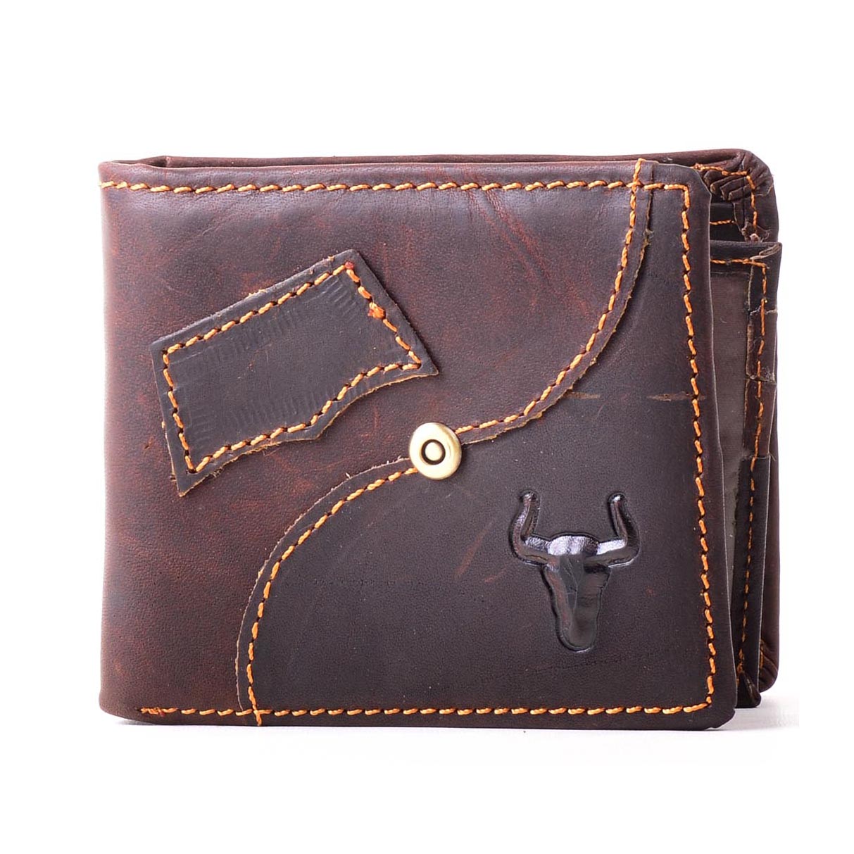 Handcrafted Hunter Leather Men's Wallet Grunge