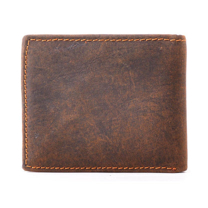 Handcrafted Hunter Leather Men's Wallet