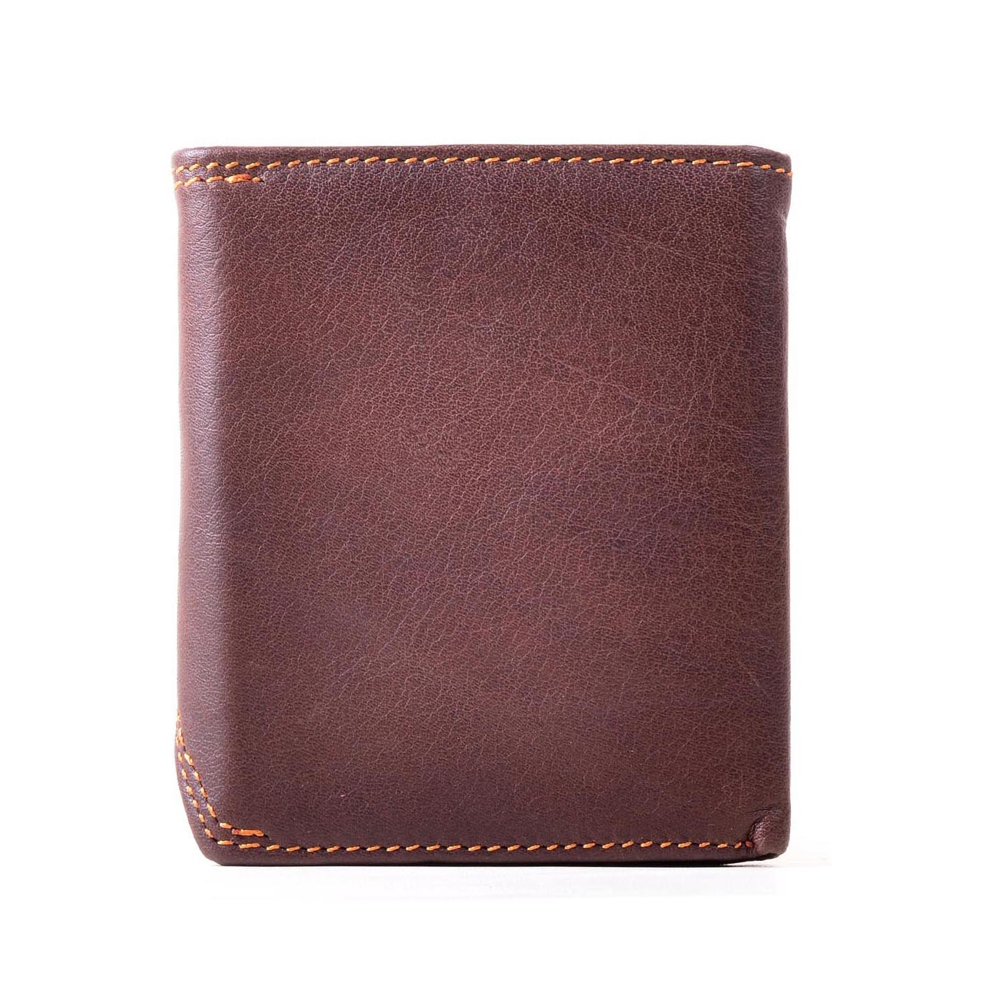 Handcrafted Hunter Leather Men's Wallet Cranberry