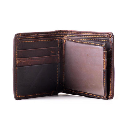 Handcrafted Hunter Leather Men's Wallet Grunge