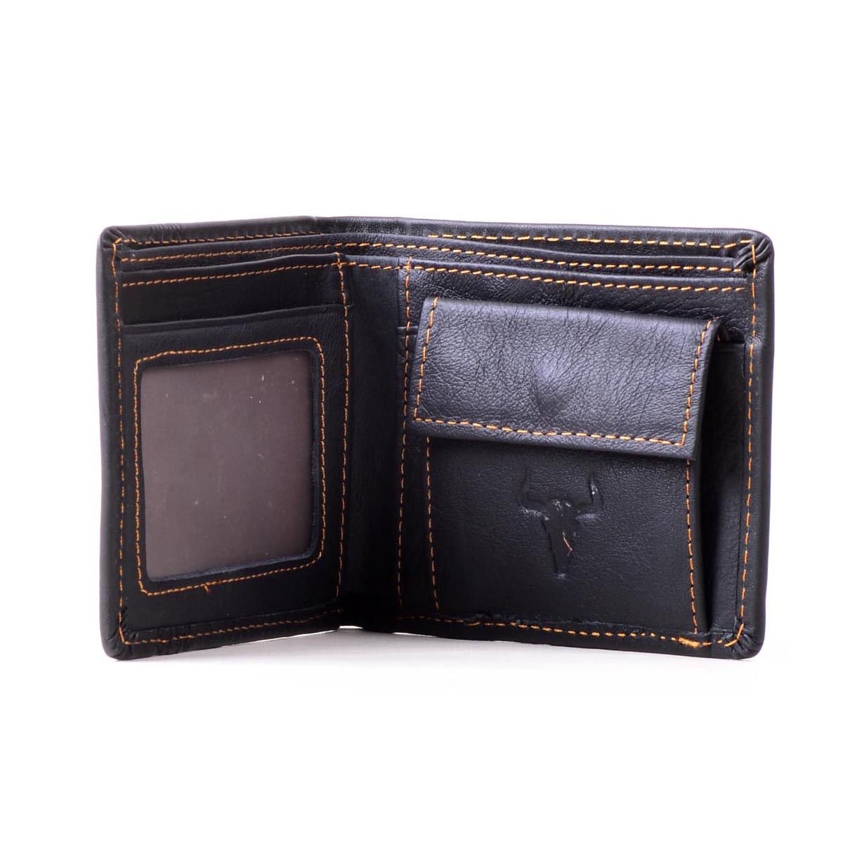 Handcrafted Hunter Leather Men's Wallet Black