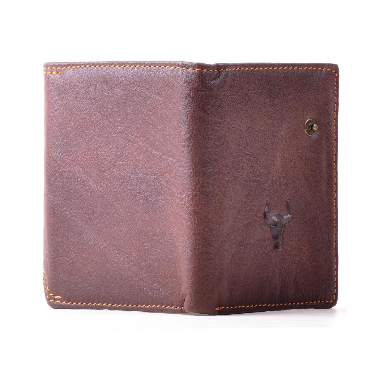 Handcrafted Hunter Leather Men's Wallet Cranberry