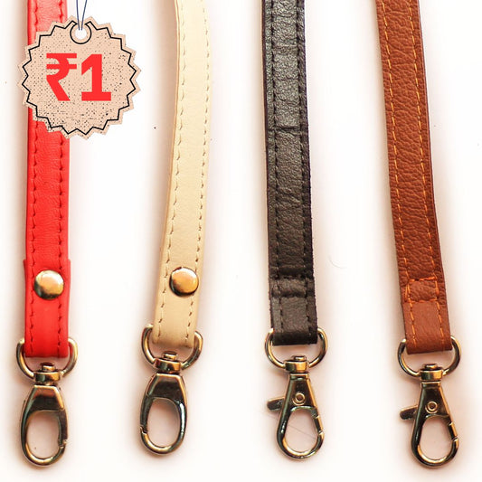 Genuine Leather Detachable Slings 1.5cm with Egg Hooks for Mobile Slings & Trial Totes - Red, Cream, Black, Brown, Tan