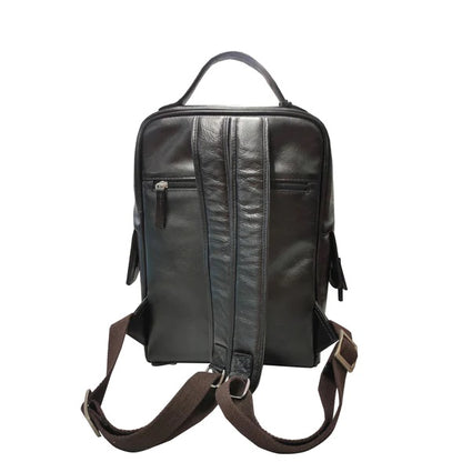 Leather Backpack - Black