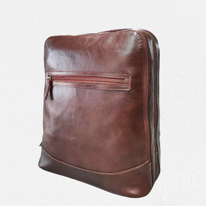 Leather Backpack - Brown