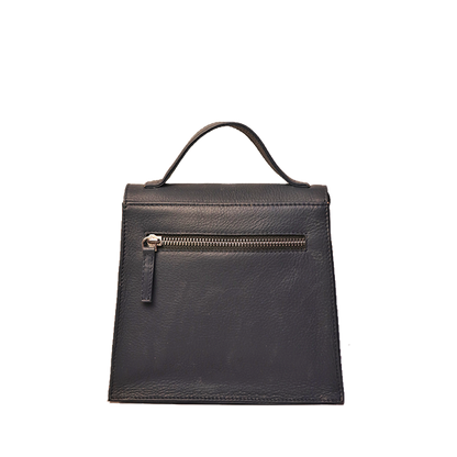 Mini Sling Bag - Genuine Leather- Kantha Handcrafted Cute Sling