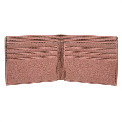 Bi-Fold Basic Texture Leather Brown Wallet for Men & Boys