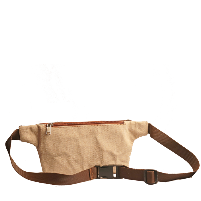 Jute - Leather Fanny Pack Unisex (Off-White)
