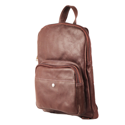Mini Leather Backpack Brown