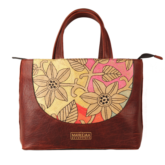 Genuine Leather Handcrafted Handbag Women (Tan Brown)