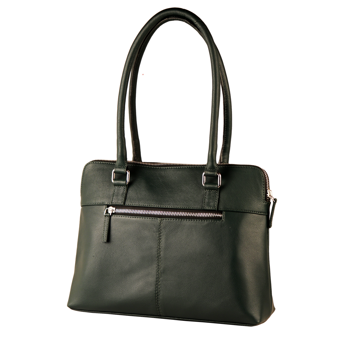 Genuine Leather Handcrafted Handbag Women (Pine Green)
